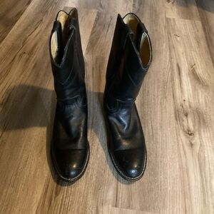 Women’s Justin Roper Black Leather Boots